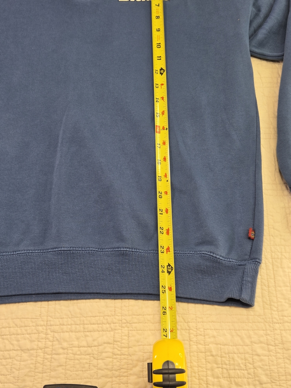 NWT Dickies Men’s Medium Blue Gray Collared Polo Sweatshirt Pullover - Picture 5 of 9